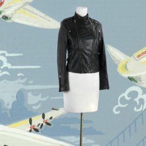 Fantastic 1980s leather biker jacket